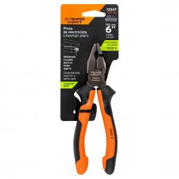 TRUPER EXPERT 12347 คีมปากจิ้งจก ชุบนิกเกิล 6นิ้ว พร้อมด้ามจับหุ้มยางกันลื่น [T201-6X]