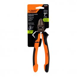 TRUPER EXPERT 12349 คีมปากเฉียง ชุบนิกเกิล 7นิ้ว พร้อมด้ามจับหุ้มยางกันลื่น [T202-7X]