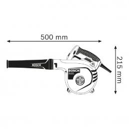 BOSCH GBL82-270 เครื่องเป่าลมพร้อมชุดดูดฝุ่น 820 วัตต์ #06019804K1
