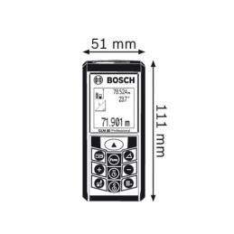 BOSCH GLM80 เครื่องวัดระยะเลเซอร์ ระยะ 80 เมตร วัดมุมเอียง แบบดิจิตอล #06010723K0