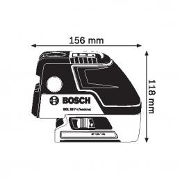 BOSCH GCL25 เลเซอร์กำหนดแนวเส้น กากบาท+กำหนด 5 จุด #0601066B00
