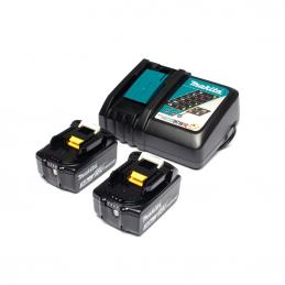 MAKITA MKP1RF182 ชุดแบตเตอรี่ 18 V  3.0Ah x 2 + แท่นชาร์จ x 1 (ชาร์จเร็ว)