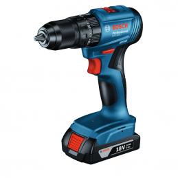 BOSCH GSB185-LI สว่านกระแทกไร้สาย 4 หุน 18V Brushless motor แบต 2.0Ahx1+แท่นชาร์จ #06019K31K1