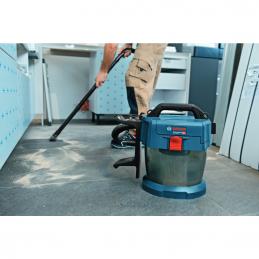 BOSCH GAS18V-10L (SOLO) เครื่องดูดฝุ่น 18 V ขนาด 10 ลิตร แรงดูด 90 บาร์ ท่อยาว 1.6 เมตร หัวดูด 3 แบบ ข้อต่อท่อ 3 ชิ้น เครื่องตัวเปล่า #06019C63K0