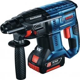SKI - สกี จำหน่ายสินค้าหลากหลาย และคุณภาพดี | BOSCH GBH180-LI สว่านโรตารี่ไร้สาย 18 V Brushless motor แบต 2 ก้อน 4.0 Ah พร้อมท่อดักฝุ่น #06119111K1