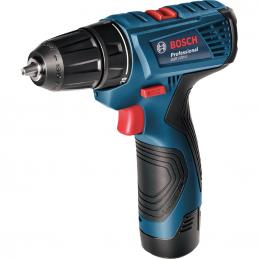 SKI - สกี จำหน่ายสินค้าหลากหลาย และคุณภาพดี | BOSCH GSR120-LI สว่านแบตไร้สาย 2x2.0Ah #06019G80K0