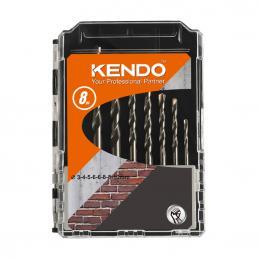 SKI - สกี จำหน่ายสินค้าหลากหลาย และคุณภาพดี | KENDO 11603633 ดอกเจาะปูนก้านกลม 8 ตัวชุด 3 -10mm