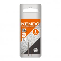 SKI - สกี จำหน่ายสินค้าหลากหลาย และคุณภาพดี | KENDO 10301005 ดอกสว่านเจาะสแตนเลส(โคบอลท์) 1.0 × 34mm (2 ชิ้น/แพ็ค)