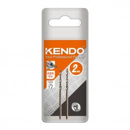 SKI - สกี จำหน่ายสินค้าหลากหลาย และคุณภาพดี | KENDO 10302005 ดอกสว่านเจาะสแตนเลส(โคบอลท์) 2.0 × 49mm (2 ชิ้น/แพ็ค)