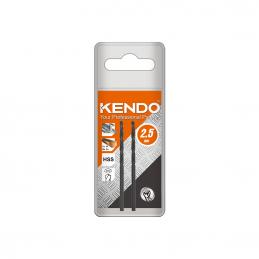 KENDO-10802505-ดอกสว่านเจาะเหล็ก-2-5-×-57mm-2-ชิ้น-แพ็ค