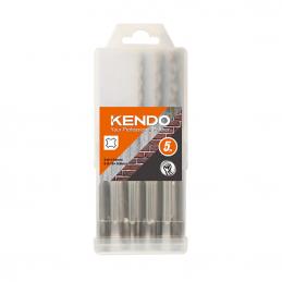 SKI - สกี จำหน่ายสินค้าหลากหลาย และคุณภาพดี | KENDO 11602073 ดอกสว่านโรตารี่ SDS PLUS 5 ตัวชุด 5-6 ×110mm 6-8-10 ×160mm
