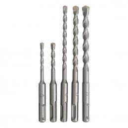KENDO 11602073 ดอกสว่านโรตารี่ SDS PLUS 5 ตัวชุด 5-6 ×110mm 6-8-10 ×160mm