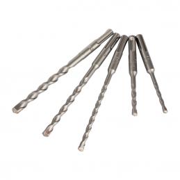 KENDO 11602073 ดอกสว่านโรตารี่ SDS PLUS 5 ตัวชุด 5-6 ×110mm 6-8-10 ×160mm