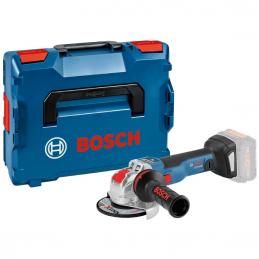 BOSCH GWX18V-10SC เครื่องเจียร์ 5นิ้ว 18 V Brushless motor รองรับ Chip Bluetooth  มีกันสะบัด เบรคอัตโนมัติ ปรับรอบได้ มีจอประเมินผล เครื่องตัวเปล่า X-Lock (SOLO) #06017B0400