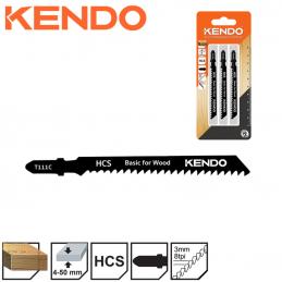 KENDO-46000401-ใบเลื่อยจิ๊กซอตัดไม้-T111C-3-ชิ้น-แพ็ค