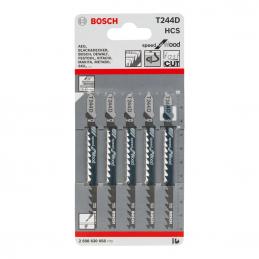 SKI - สกี จำหน่ายสินค้าหลากหลาย และคุณภาพดี | BOSCH T244D ใบเลื่อยจิ๊กซอตัดไม้ประณีต ตัดหนา 5-50 มิล ตัดโค้ง #2608630058 (5ใบ/แผง)
