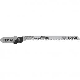 BOSCH T101AO ใบเลื่อยจิ๊กซอตัดไม้ละเอียด ตัดหนา 1.5-15 มิล ตัดโค้ง#2608630031 (5ใบ/แผง)
