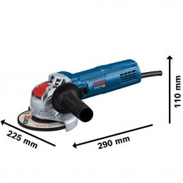 BOSCH GWX9-125S เครื่องเจียร์ 5นิ้ว900 วัตต์ ระบบถอดใส่ใบเร็ว (X-Lock)ปรับรอบได้ #06017B2000