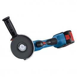 BOSCH GWS18V-10เครื่องเจียร์ 4นิ้ว 18V Brushless motor มีกันสะบัด, มีระบบเบรคอัตโนมัติ แบต 2 ก้อน ขนาด 4.0 Ah #06019J40K1