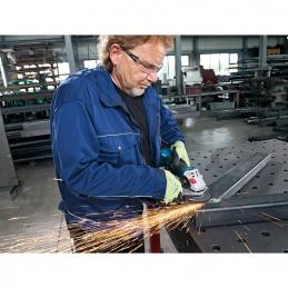 BOSCH GWS18V-10เครื่องเจียร์ 4นิ้ว 18V Brushless motor มีกันสะบัด, มีระบบเบรคอัตโนมัติ แบต 2 ก้อน ขนาด 4.0 Ah #06019J40K1