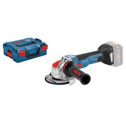 BOSCH GWX18V-10C เครื่องเจียร์ 5นิ้ว 18V Brushless motor รองรับ Chip Bluetooth เครื่องตัวเปล่า มีกันสะบัด, มีระบบเบรคอัตโนมัติ  X-Lock (SOLO) #06017B0200