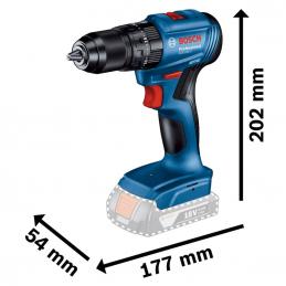 BOSCH GSB 185-LI ( SOLO เครื่องเปล่า)  สว่านกระแทกไร้สาย 4 หุน 18V Brushless motor #06019K3183
