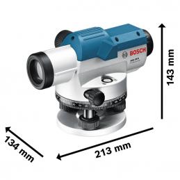 BOSCH GOL26D กล้องวัดระดับเลเซอร์ขยายได้ 26 เท่า (100เมตร) #0601068000