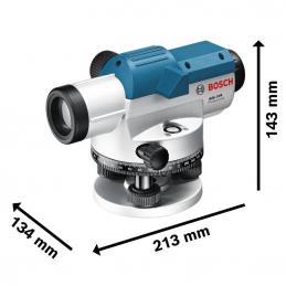 BOSCH GOL32D กล้องวัดระดับเลเซอร์ขยายได้ 32 เท่า [120เมตร] #0601068500