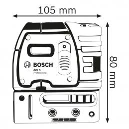 BOSCH GPL5 เครื่องวัดระดับแบบเลเซอร์ 5จุด ใช้คู่กับ BS150 #0601066200
