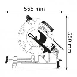 BOSCH GCD12JL แท่นตัดเหล็กไร้สะเก็ดไฟ 12นิ้ว 2000 วัตต์ 1500 รอบ 0601B28000