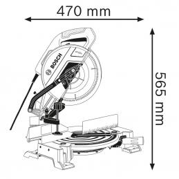 BOSCH GCM10MX แท่นตัดองศา 10นิ้ว 1700W #0601B290K0