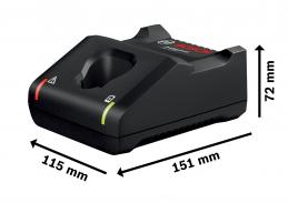 BOSCH 1600A01B8X แท่นชาร์จสำหรับแบตเตอรี่ GAL 12V-40 Li-ion 10.8-12V