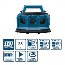 BOSCH #1600A01U9L แท่นชาร์จ รุ่น GAL 18 V6-80