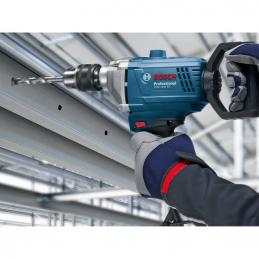 BOSCH GBM1600RE สว่านเจาะเหล็ก 2มือ 5หุน ซ้าย-ขวา 850w. #06011B00K0