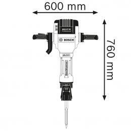 BOSCH GSH27VC สกัดคอนกรีต 2000W 29.5kg 62จูน #061130A000