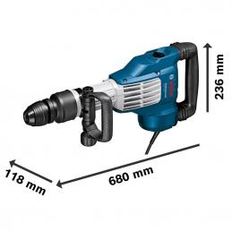 BOSCH GSH11VC สกัดคอนกรีต 11กก. ระบบ MAX 1700W (แนวดิ่ง)แรงกระแทก 23จูล Vibration control #06113360K0