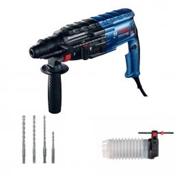 BOSCH-GBH2-24DRE-สว่านโรตารี่-24-มิล-3ระบบ-4-drill-bits-dust-cap-06112721K8