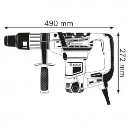 BOSCH GBH5-40D สว่านโรตารี่ 5kg. ระบบ MAX 1100W 8.5 จูลส์ #06112690K0