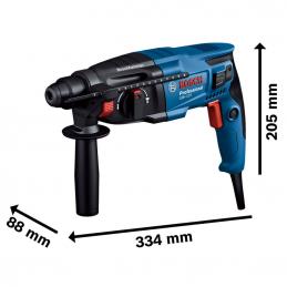BOSCH GBH220 สว่านโรตารี่ 3 ระบบ 22mm. 720w. ซ้าย-ขวา #06112A60K0