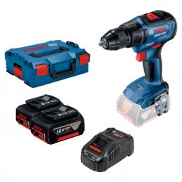 SKI - สกี จำหน่ายสินค้าหลากหลาย และคุณภาพดี | BOSCH GSR18V-50 #06019H5001 สว่านไขควงแบตเตอรี่ 18 V Brushless motor แบต 2 ก้อน 5 Ah + แท่นชาร์จ