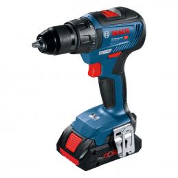 BOSCH GSR18V-50 #06019H5001 สว่านไขควงแบตเตอรี่ 18 V Brushless motor แบต 2 ก้อน 5 Ah + แท่นชาร์จ