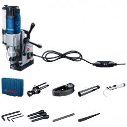 BOSCH-GBM50-2สว่านแท่นแม่เหล็ก1200-วัตต์-แรงดูด-14000-N-ขนาดเจาะสูงสุด-23-ม-ม-เตเปอร์-50-ม-ม-ดอกเจาะ-Annular-06011B40K0