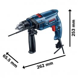 BOSCH GSB550 สว่านกระแทก 1/2นิ้ว 13mm. ซ้ายขวา 550W (ราคาต่อเครื่อง 1 ลัง มี 5 เครื่อง) #06011A15K0