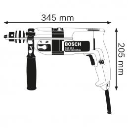 BOSCH GSB20-2 สว่านเจาะคอนกรีตกระแทก 1/2นิ้ว 701W #06011A20K0