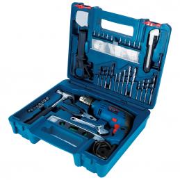 BOSCH GSB13RE SET สว่านกระแทก +ชุดอุปกรณ์ช่าง100ชิ้น(ค้อนคีม+อื่นๆ) #06012271K3