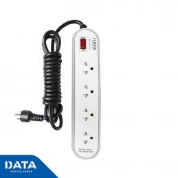 DATA-AP4156-ปลั๊กไฟ-4-ช่อง-1-สวิตช์-3-เมตร-สีเทา-10A-2300W