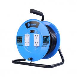 TOSHINO FM315T-20M ล้อเก็บสายไฟจานเหล็ก 4 ช่อง สาย 3x1.5 ยาว 20 ม. (3600W)