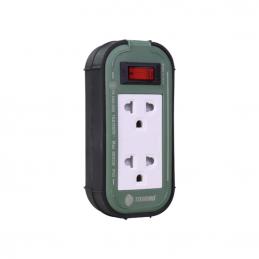 TOSHINO PPS315T-5M(GB) ปลั๊กต่อพ่วง 2 ช่อง มีสวิตช์เบรกเกอร์ สาย 3x1.5 ยาว 5 ม. (3600W)