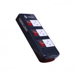 TOSHINO TIS315-5M รางปลั๊กไฟ 3 ช่อง 4 สวิตช์ สาย 3x1.5 ยาว 5 ม. (3600W)