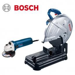 SKI - สกี จำหน่ายสินค้าหลากหลาย และคุณภาพดี | BOSCH Combo Pack 2 GCO 220 แท่นตัดไฟเบอร์ 14 นิ้ว 2200 วัตต์ 3800 รอบ +GWS 060 เครื่องเจียร์ 4นิ้ว กำลังไฟ 670 วัตต์ 12,000 รอบ/นาที #0615990L9T